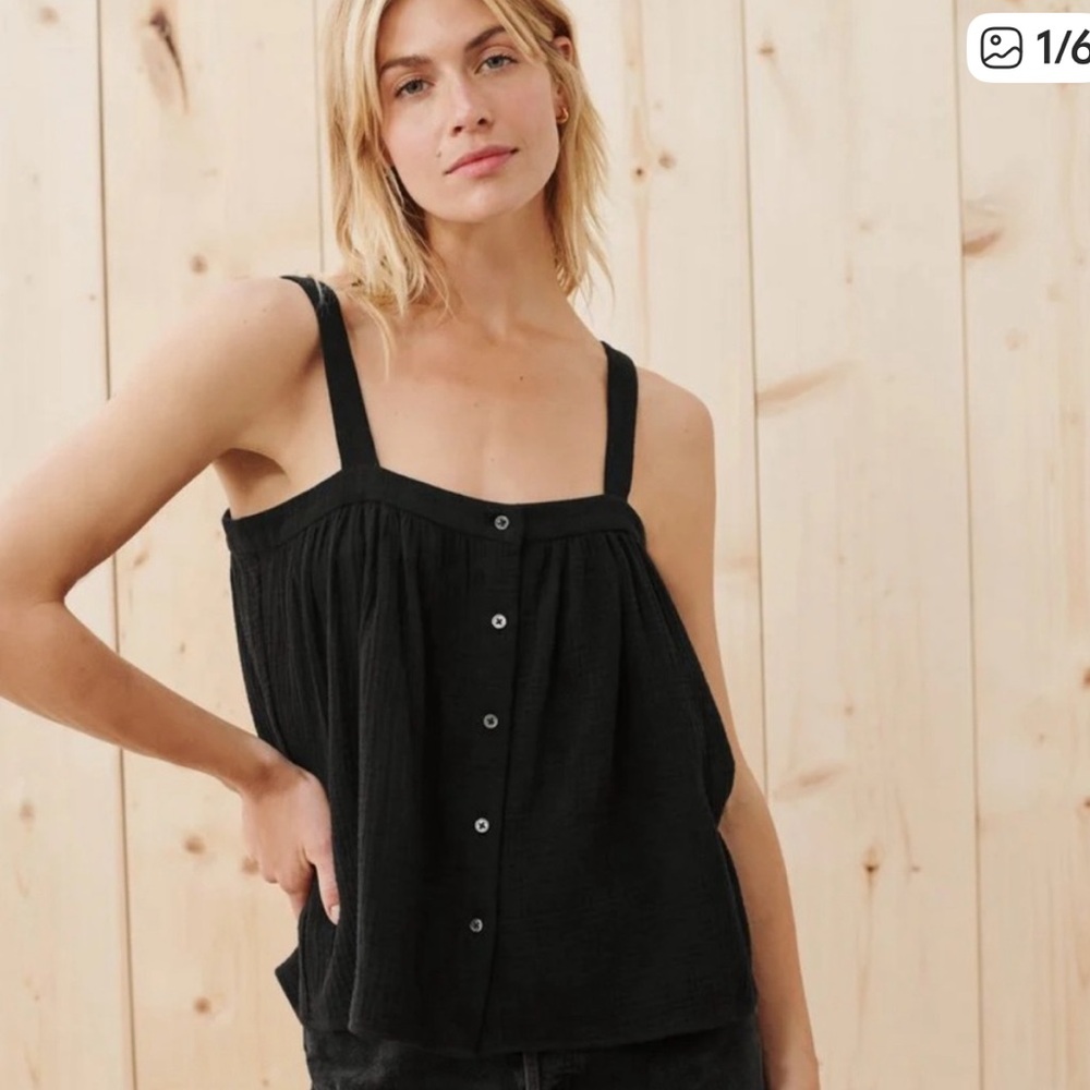 NWT Jenni Kayne Cypress Button Tank